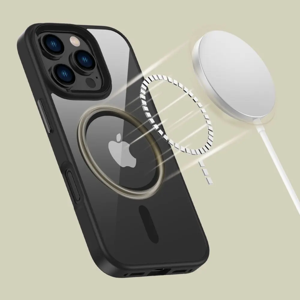 Tech-Protect Magmat MagSafe iPhone 16 Pro BLACK/CLEAR - Elektronika i akcesoria