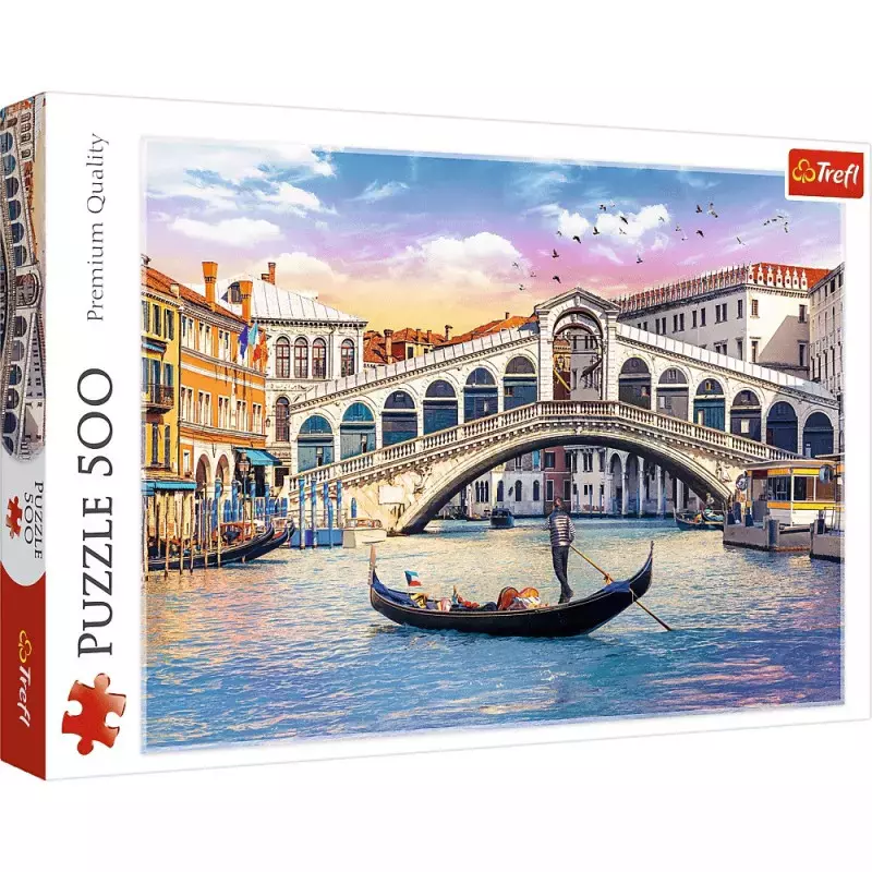 Puzzle 500 elementów. Most Rialto, Wenecja - Puzzle