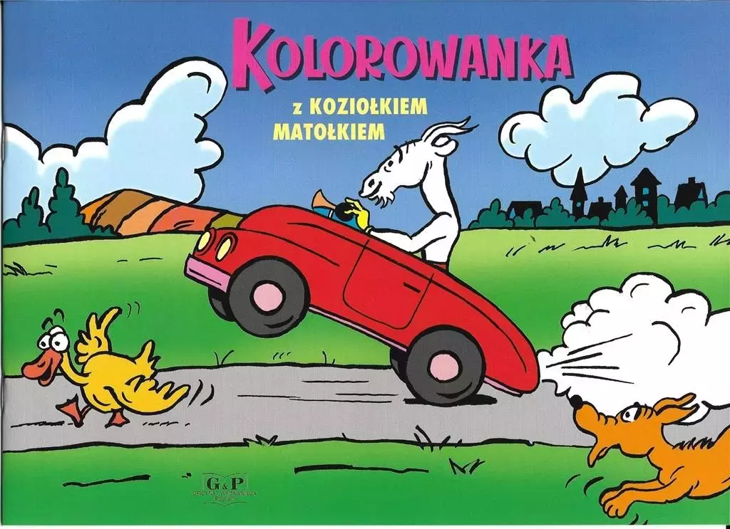 Kolorowanka z Koziołkiem Matołkiem - autko - Książki