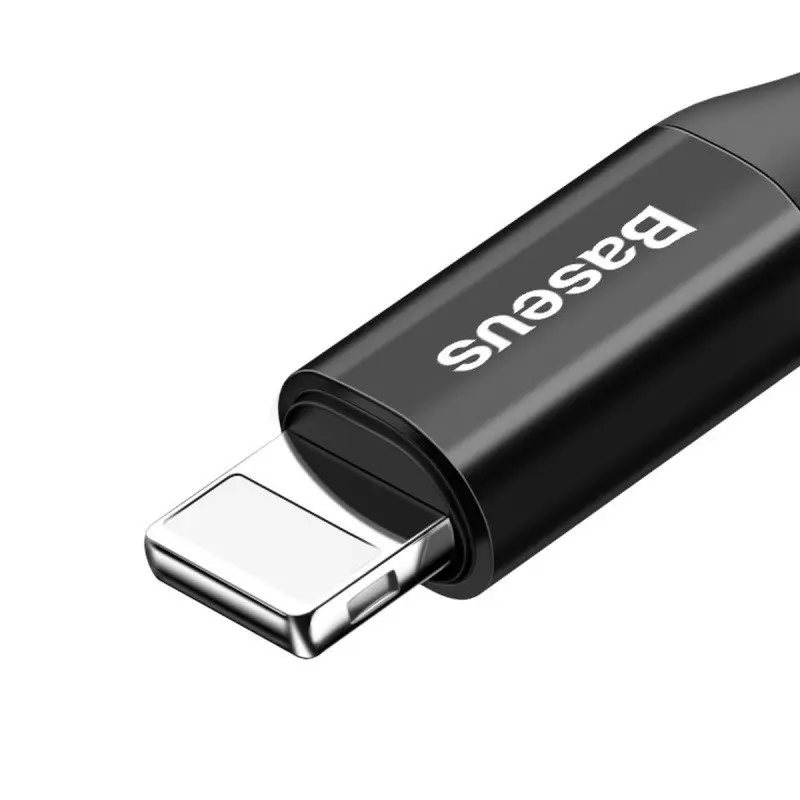 Kabel BASEUS Spring USB-A-Lightning 1m sprężynowy (czarny) - Elektronika i akcesoria