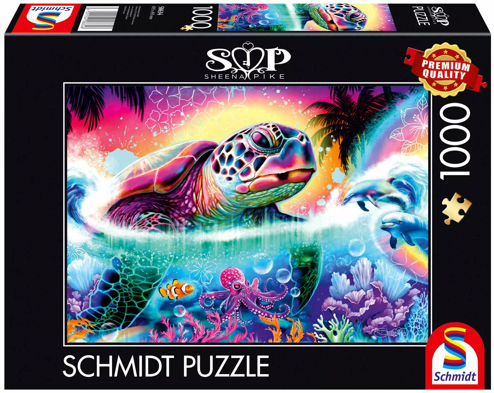Puzzle 1000 PQ Sheena Pike Żółw 113665 - Puzzle