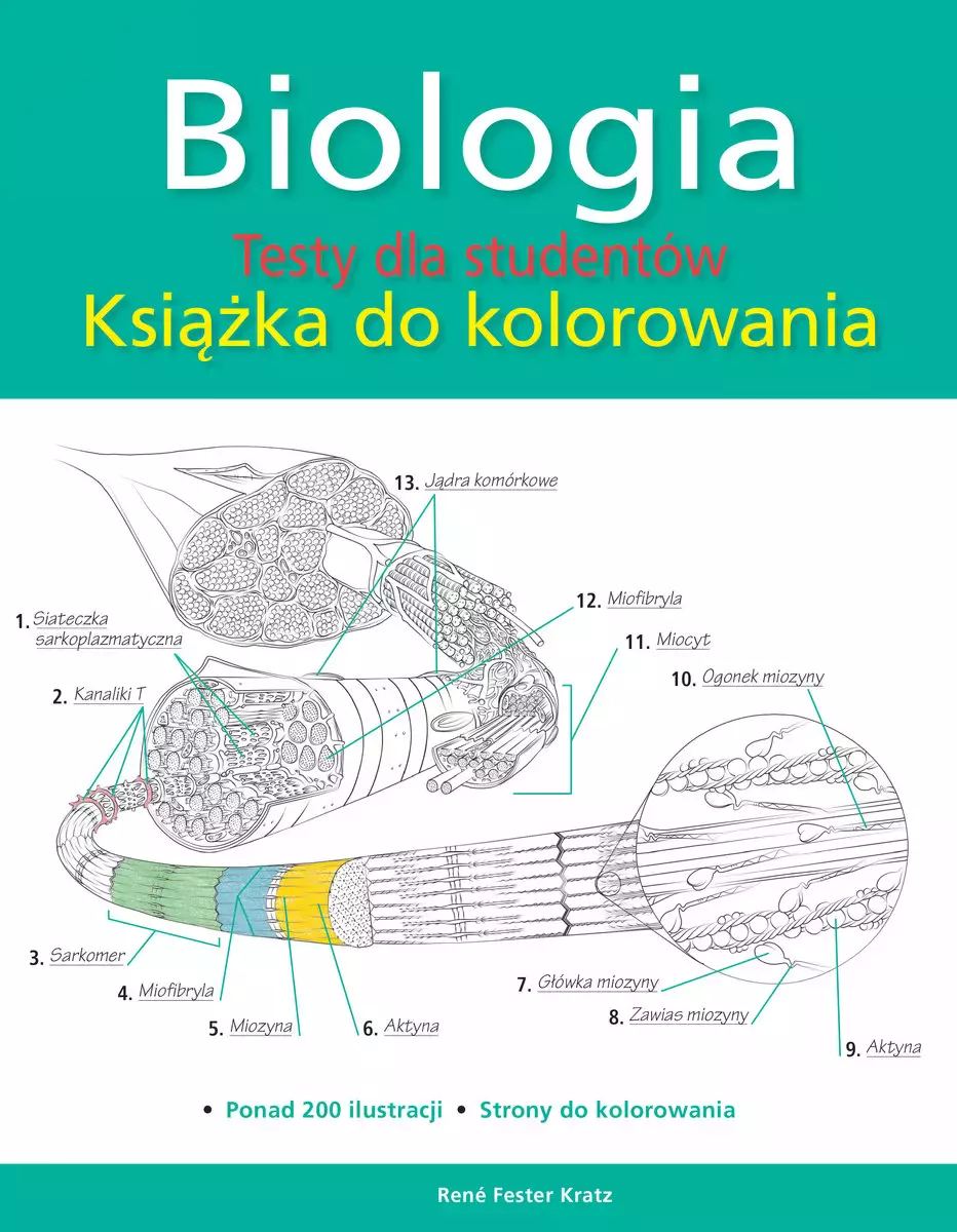 Biologia. Testy dla studentów. Książka do kolorowania - Książki