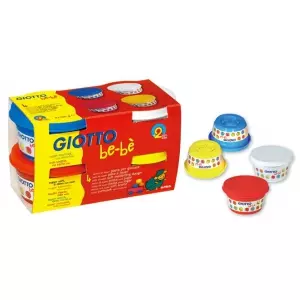 Masa plastyczna Giotto Be-be, 4 kolory, 100g - Papiernicze i szkolne