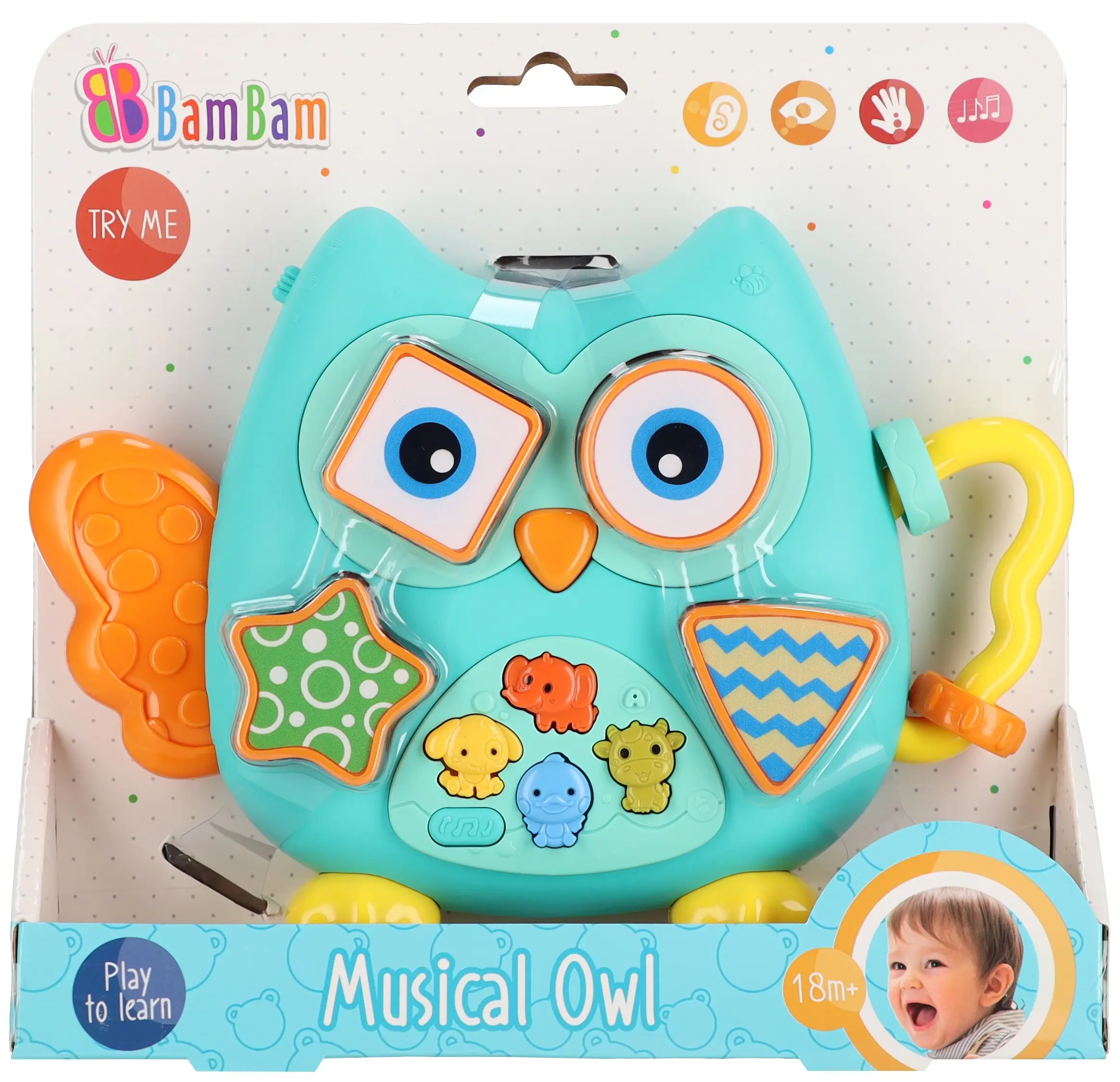 Muzyczna SÓwka Sorter Na Baterie Bam Bam 592782 - Zabawki