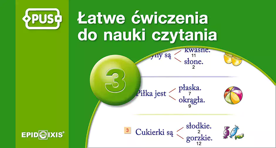 PUS. Łatwe ćwiczenia do nauki czytania. Część 3 - Książki