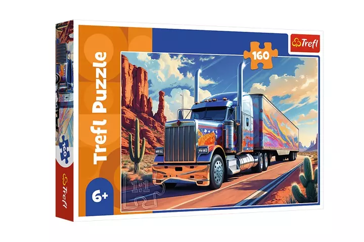 PUZZLE 160 Ciężarówka w trasie /Trefl 15413 - Zabawki