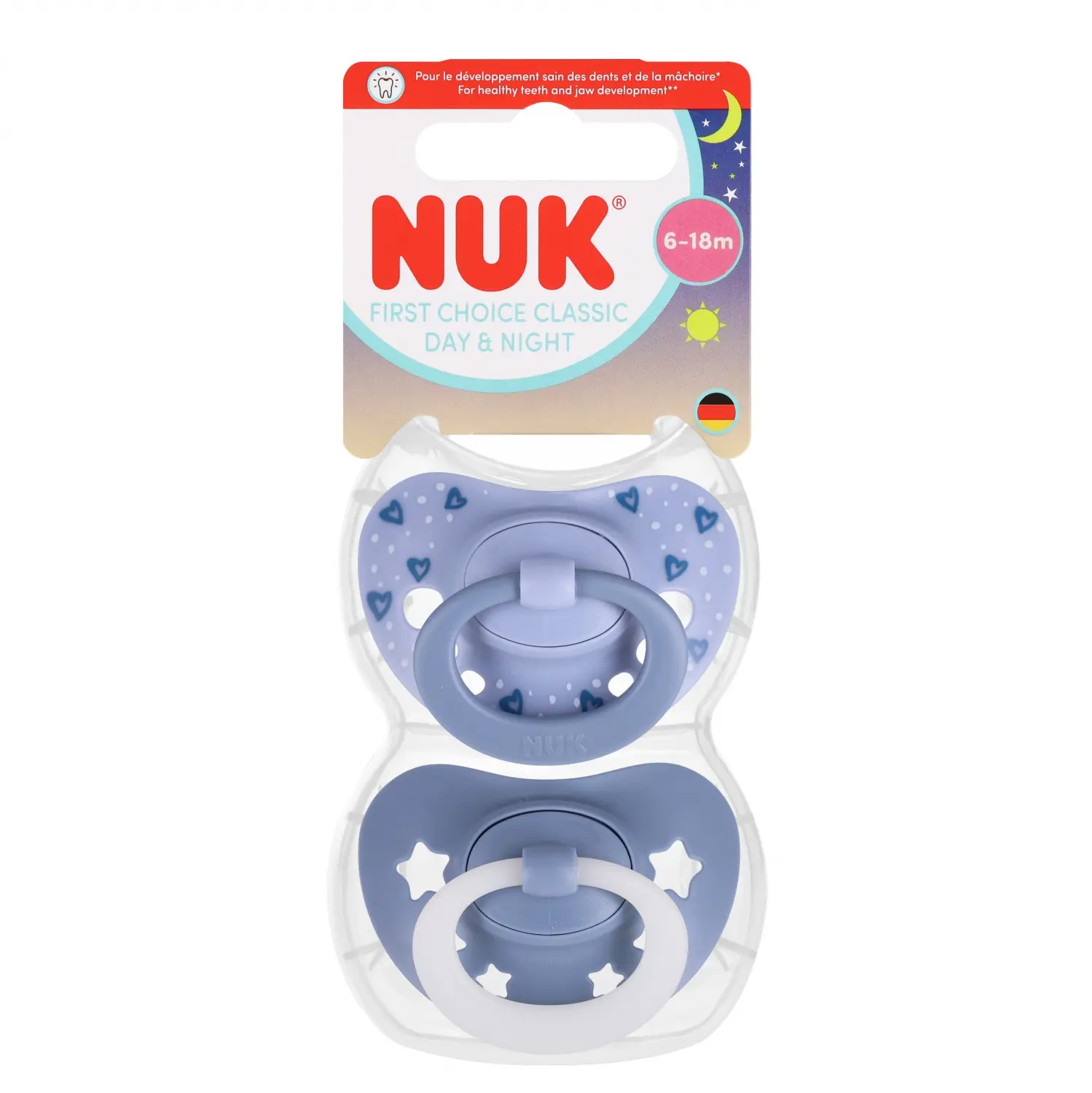 Nuk Smoczek UspokajajĄcy 2 Elementy 6-18m First Choice D N niebieski Op.2 szt. 10175396 - Mama i dziecko