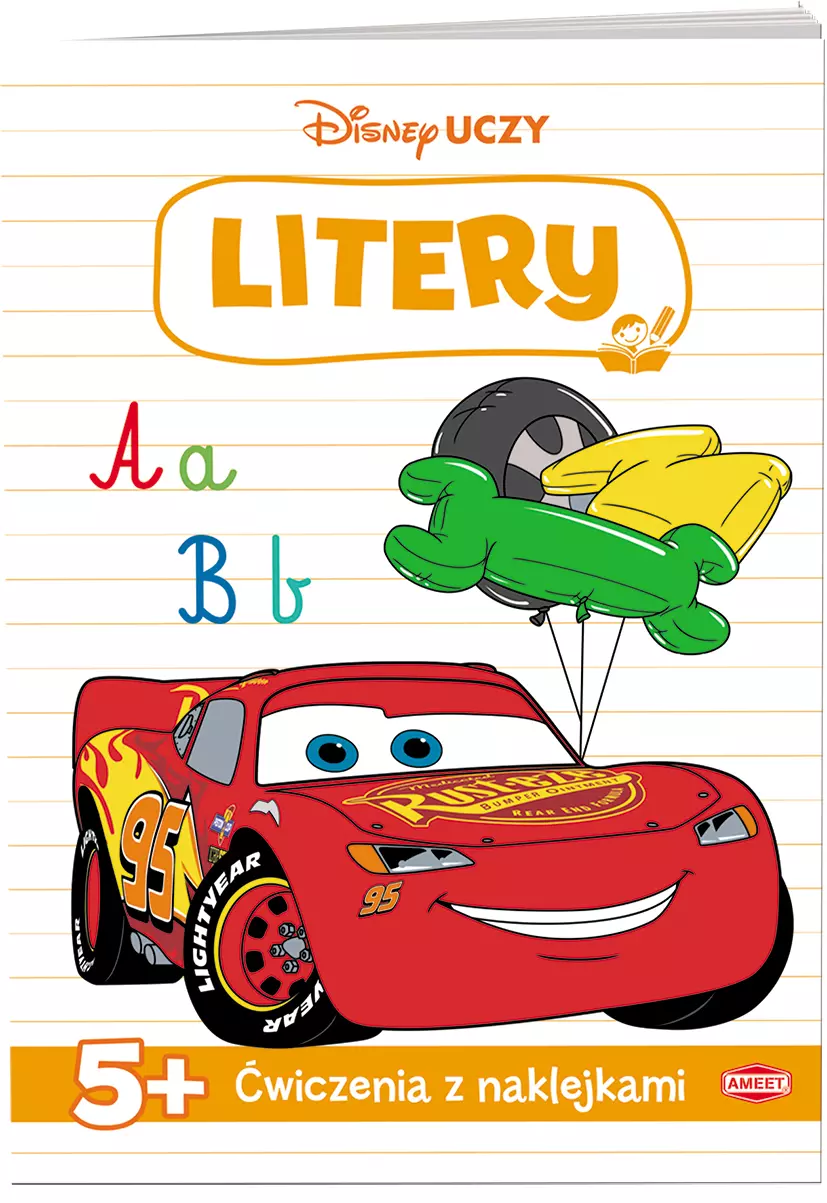 Disney Uczy. Litery. Auta - Książki