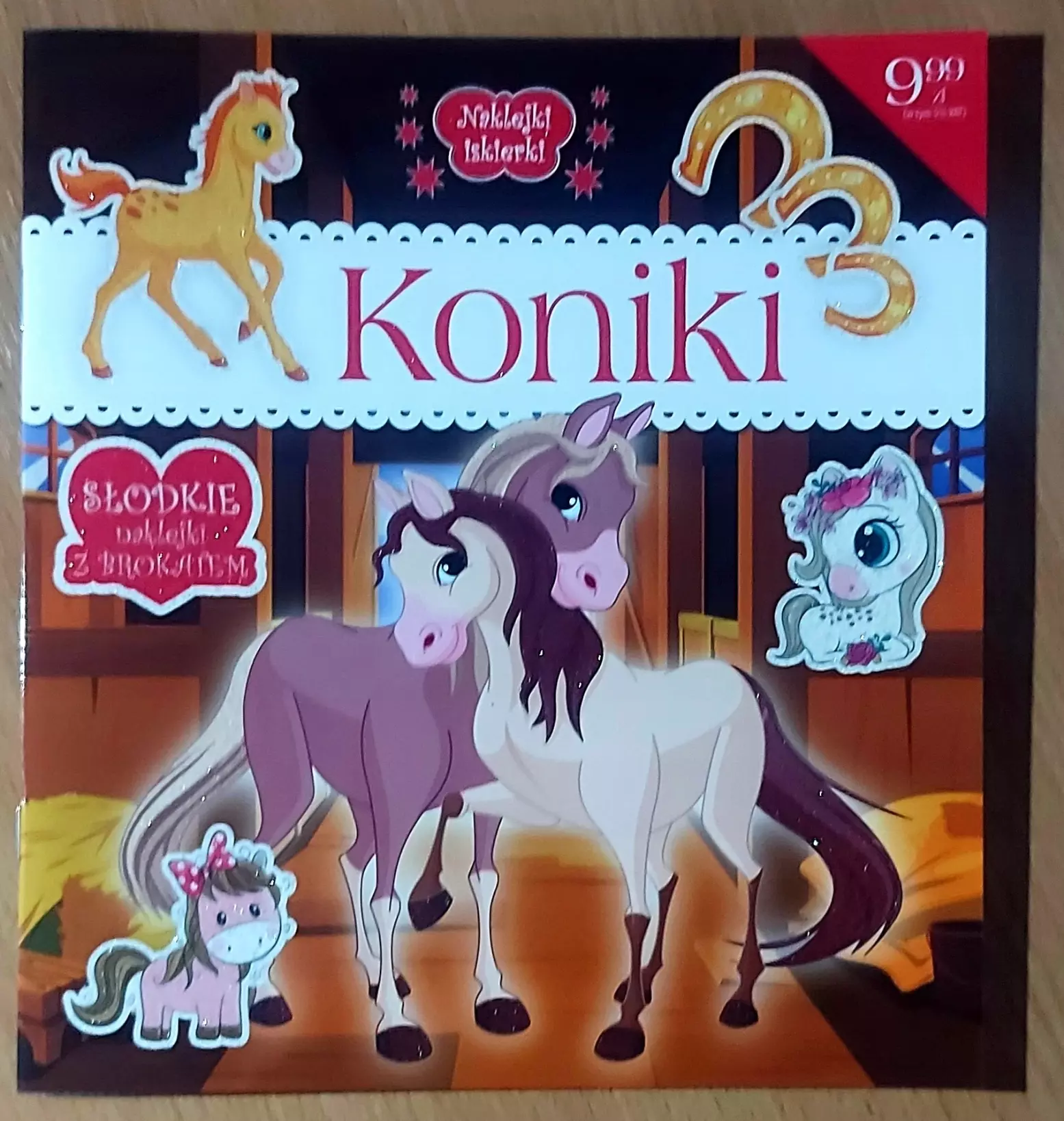 Naklejki iskierki Koniki - Książki