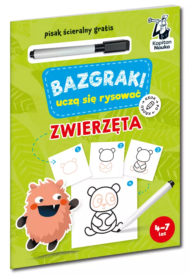 Bazgraki uczą się rysować. Zwierzęta - Książki