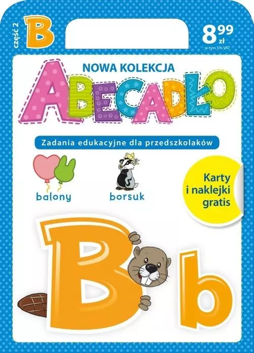 Abecadło. Zadania edukacyjne dla przedszkolaków. Część 2. Literka B - Książki