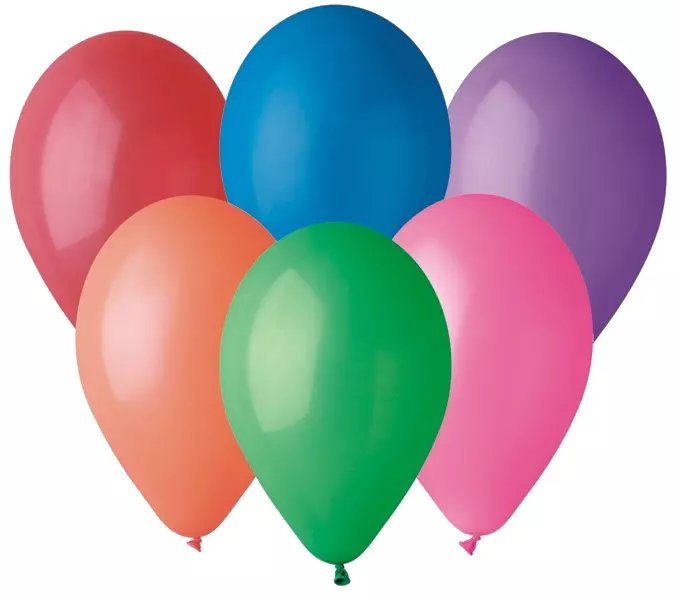 Balony pastelowe różnokolorowe (50 sztuk) - Papiernicze i szkolne