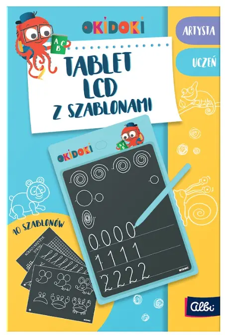 Okidoki. Tablet LCD z szablonami - Zabawki