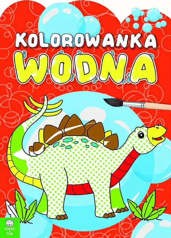 Kolorowanka wodna. Dinozaury - Książki