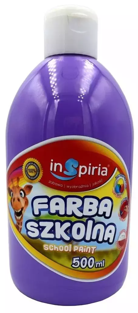 Farba szkolna lawendowa 500ml - Papiernicze i szkolne