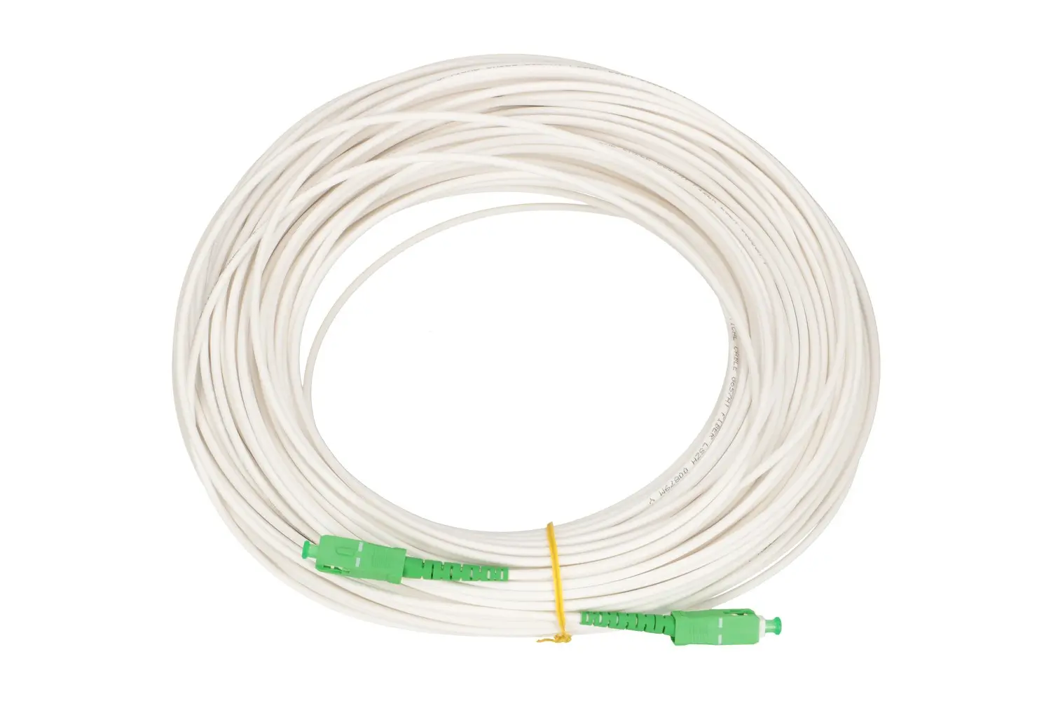 Extralink SC/APC-SC/APC | Patchcord | LSOH, Jednomodowy, Simplex, G.657A2, 3mm, 10m, biały - Elektronika i akcesoria