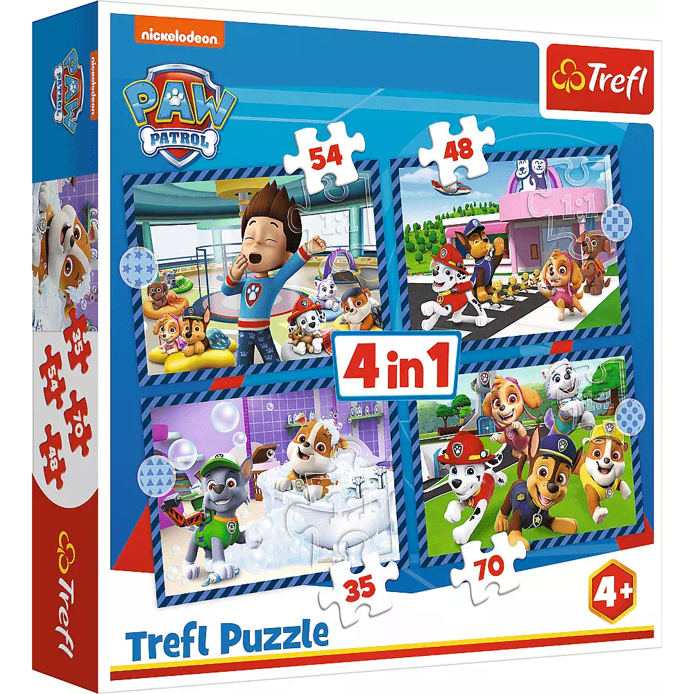 Puzzle 4w1. Psi Patrol. Psie sprawy - Puzzle