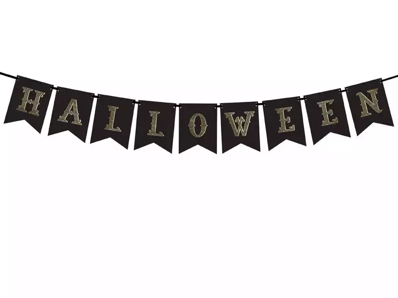 Baner Halloween czarny 20x175cm - Książki