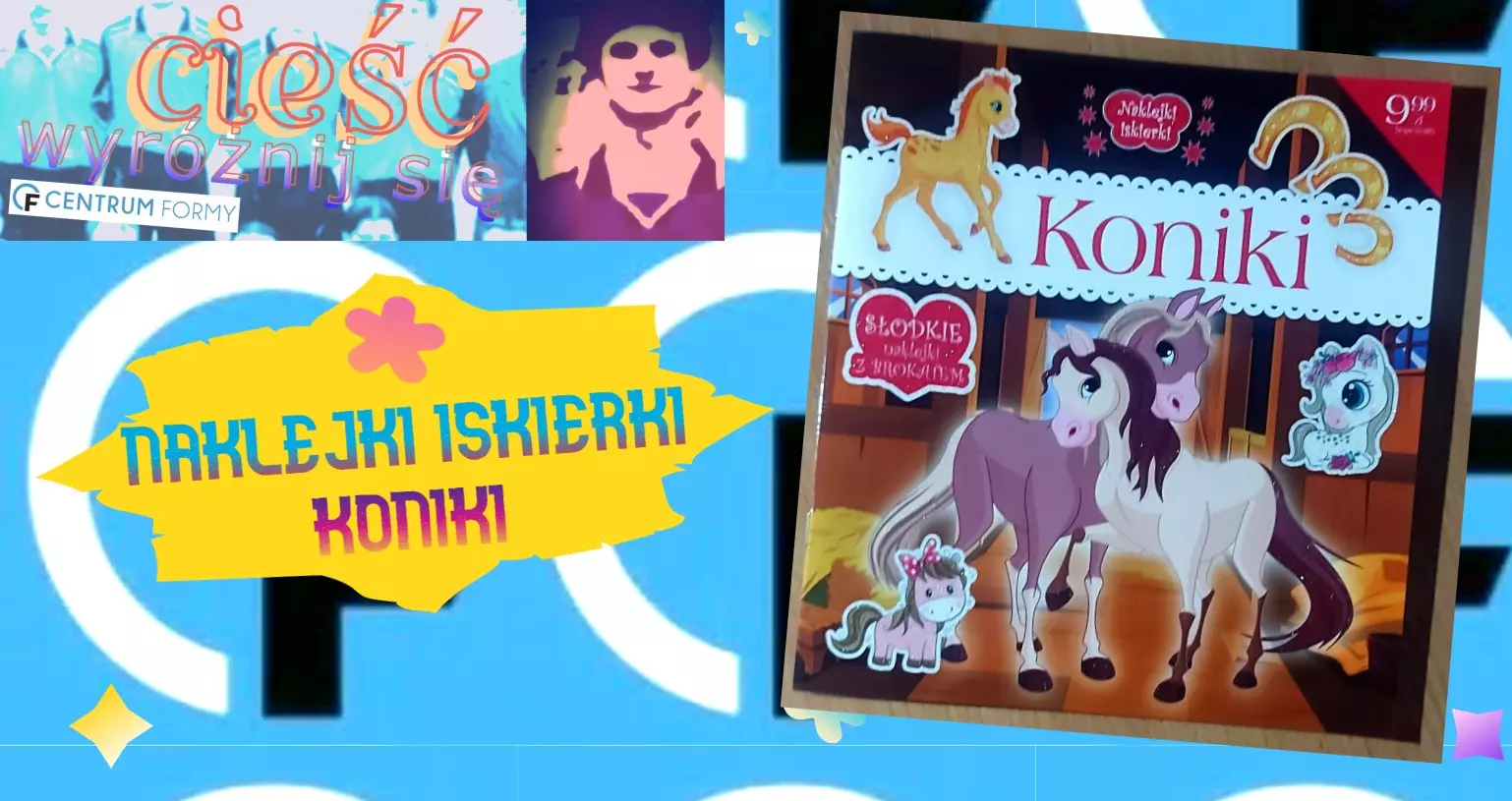 Naklejki iskierki Koniki - Książki