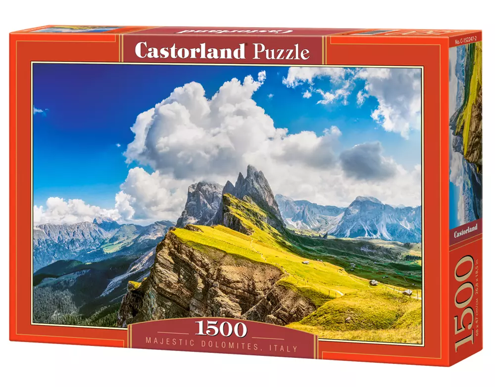 Puzzle 1500 elementów. Majestatyczne Dolomity, Włochy - Puzzle
