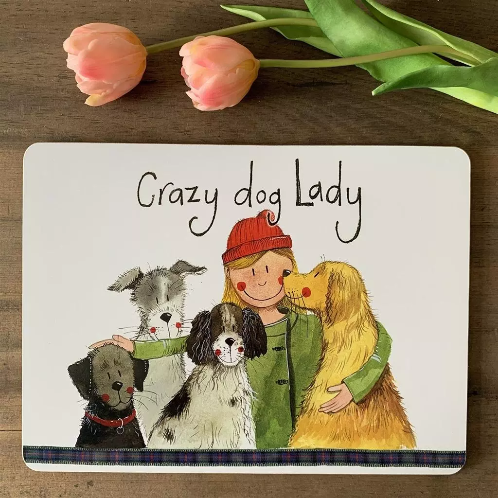 Podkładka pod talerz MT56 Crazy Dog Lady Psiara - Papiernicze i szkolne