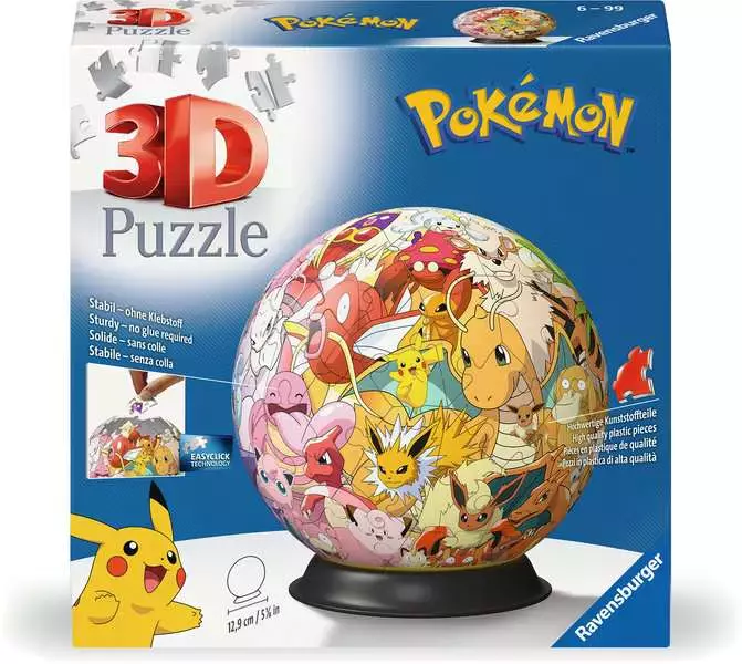 Puzzle 3D 72 elementy. Pokemon postacie - Puzzle