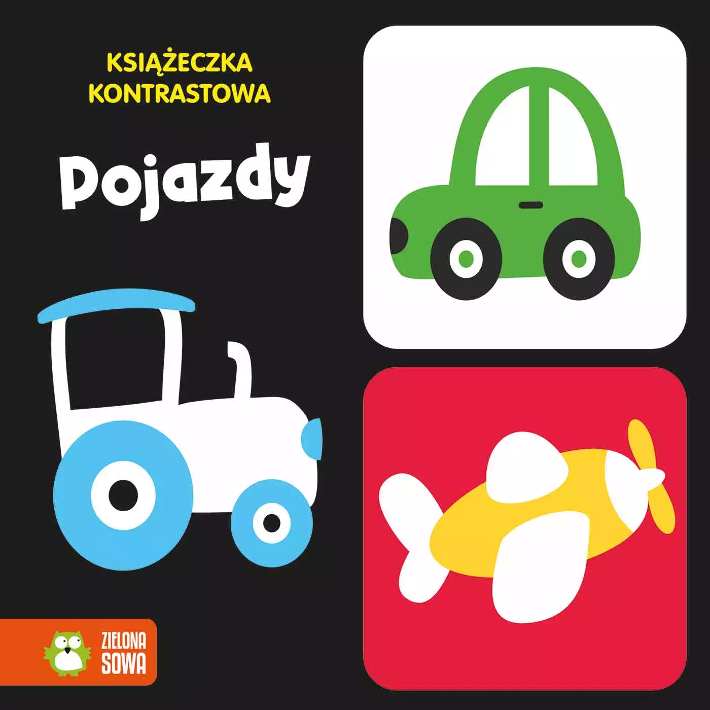 Książeczka kontrastowa. Pojazdy - Książki