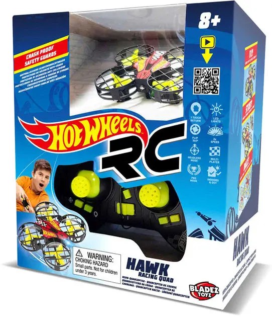Hot Wheels Dron Hawk RC - Zabawki