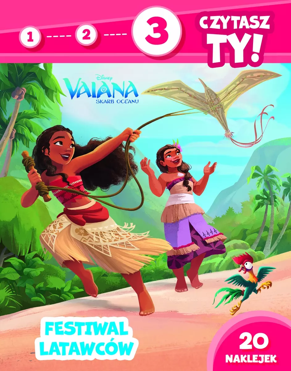 1, 2, 3, czytasz ty! Poziom 3. Festiwal latawc?w.  Disney Vaiana. Skarb oceanu - Zabawki