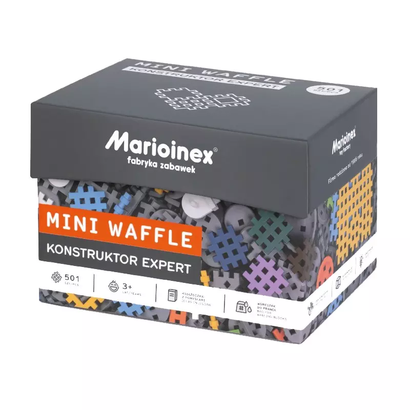 Klocki mini waffle Konstruktor Expert, 501 elementów - Zabawki