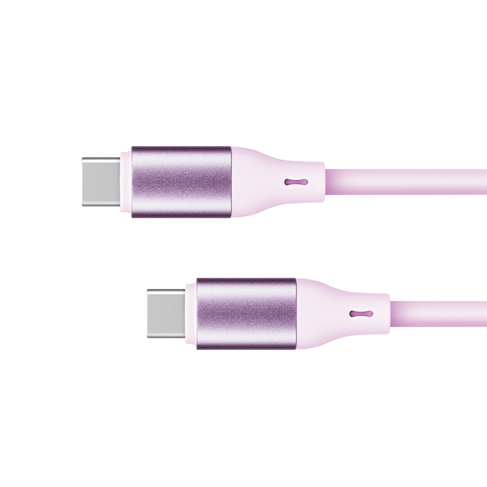 Kabel USB typu C - USB typu C 100 W 1 m silikonowy różowy Kruger&Matz Basic - Elektronika i akcesoria