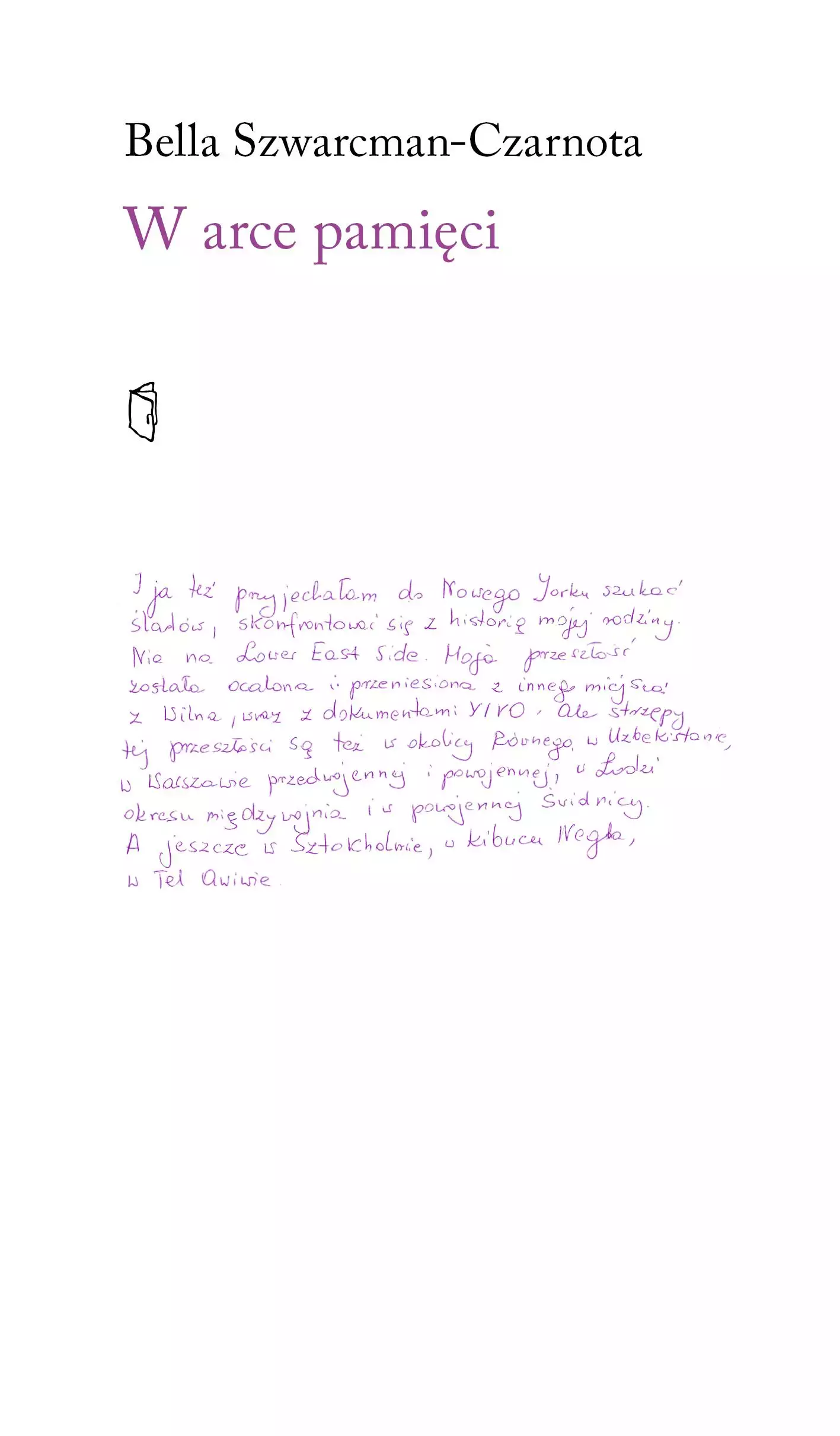W Arce pamięci - Książki