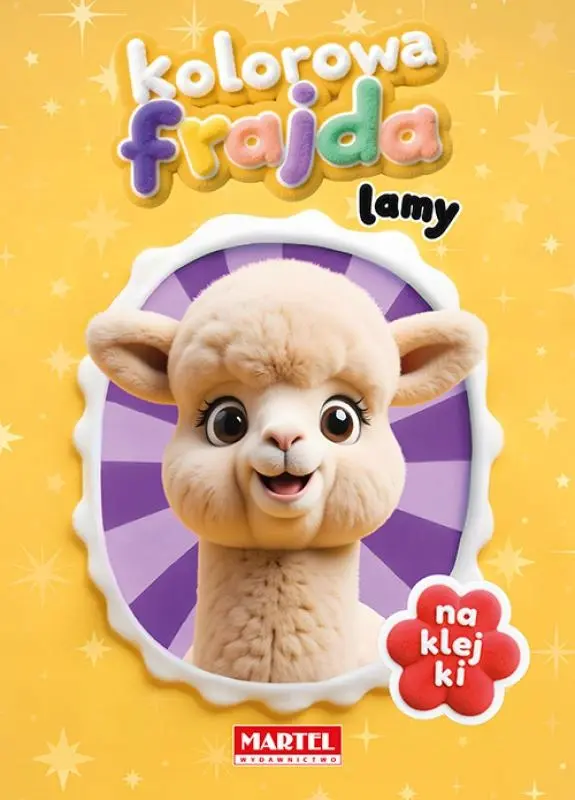 Kolorowanka z naklejkami. Kolorowa frajda. Lamy - Książki