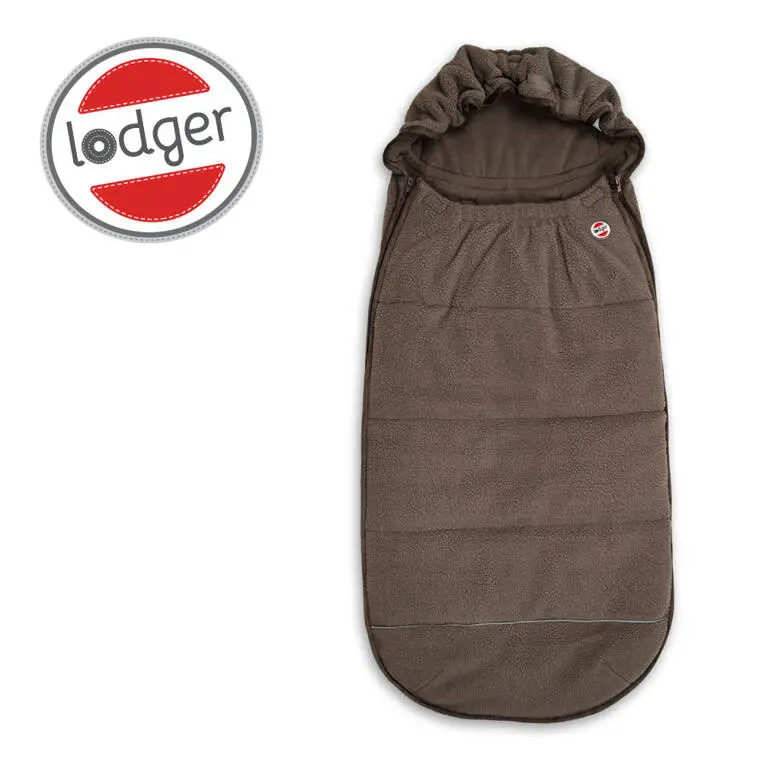 Lodger Śpiworek do wózka polarowy zimowy brązowy Teddy Fleece Buffalo - Mama i dziecko