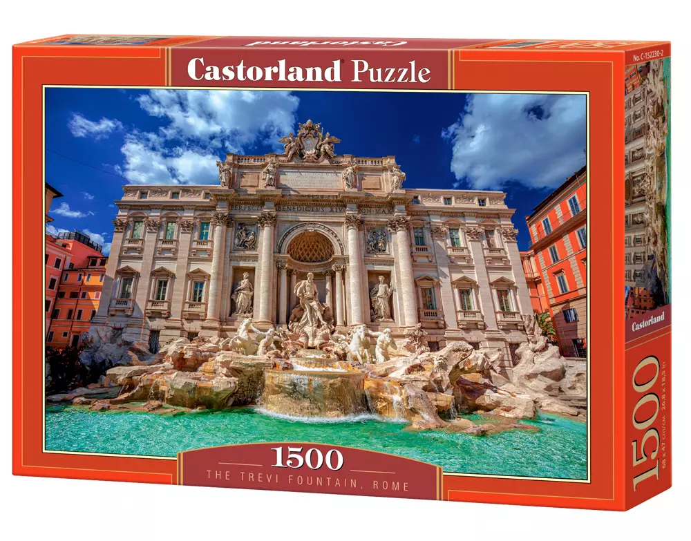 Puzzle 1500 elementów. Fontanna di Trevi, Rzym - Puzzle