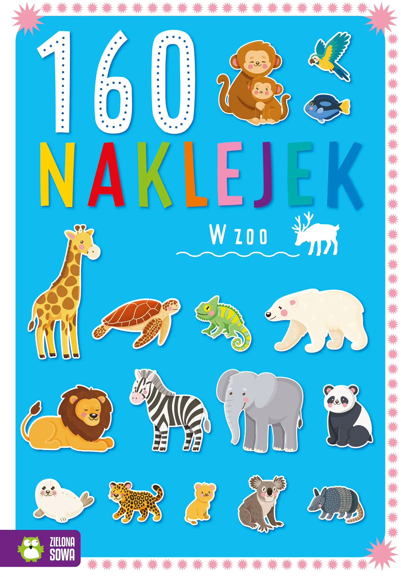 160 naklejek. W zoo - Książki