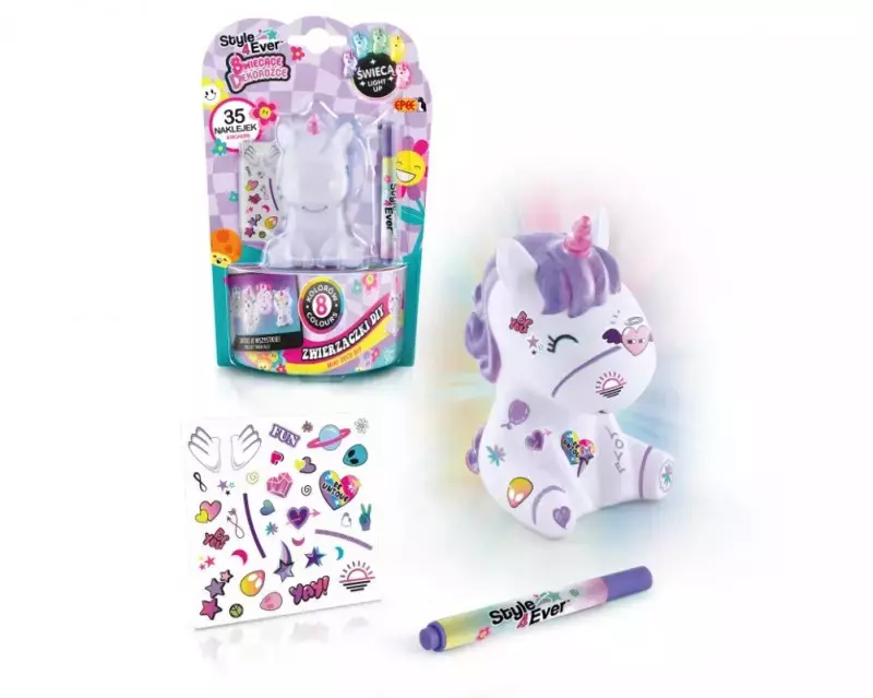Zestaw Świecące Dekorożce - Zwierzaczki DIY, Unicorn sweet - Zabawki