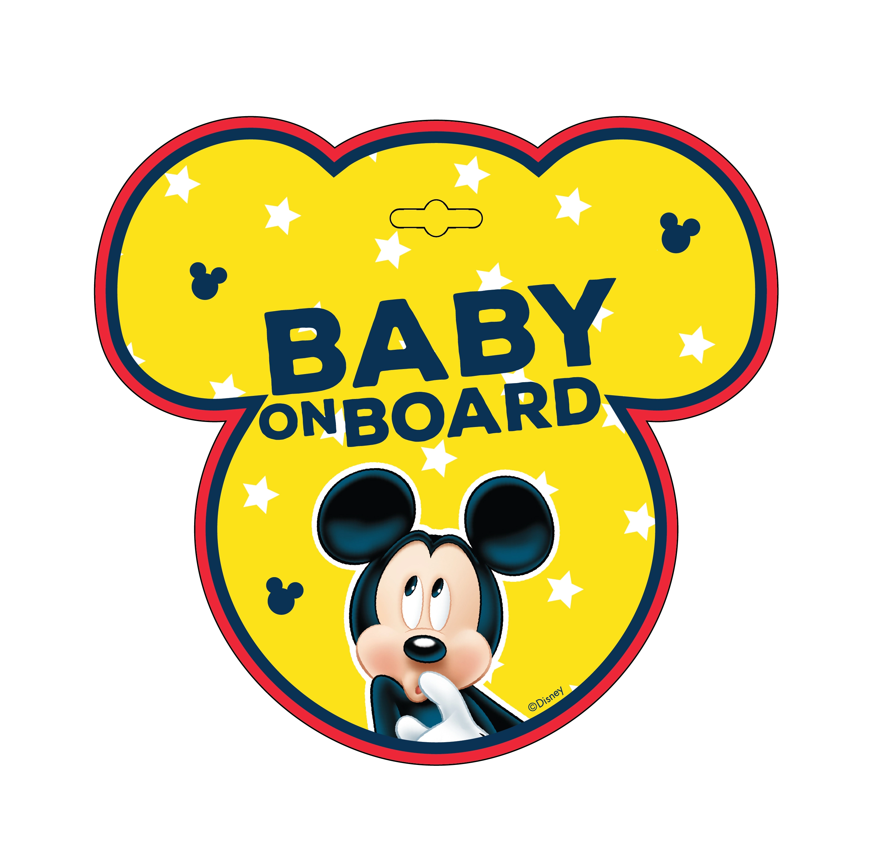 Tabliczka Baby On Board Mickey - Mama i dziecko