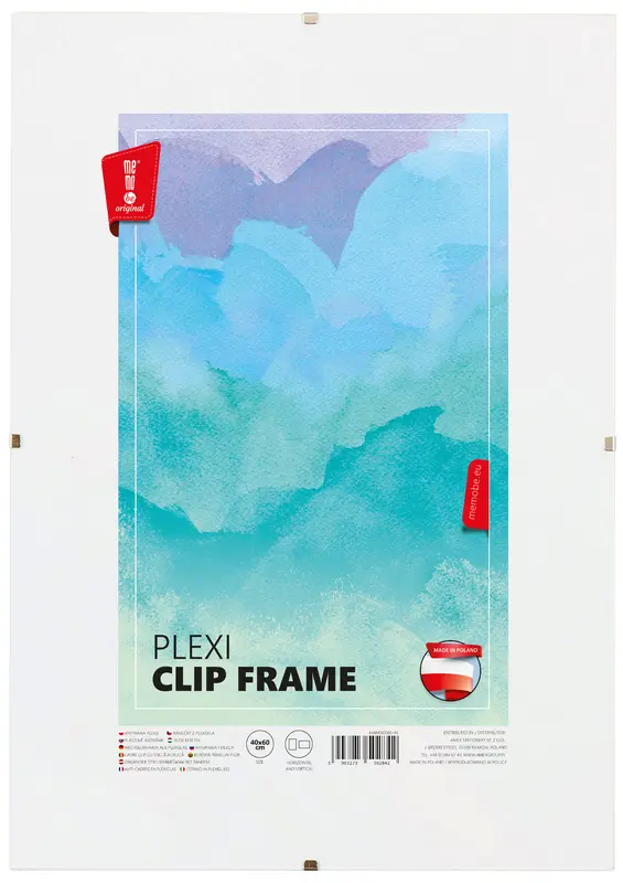 Antyrama plexi 40 x 60 cm 433018, MemoBe - Papiernicze i szkolne