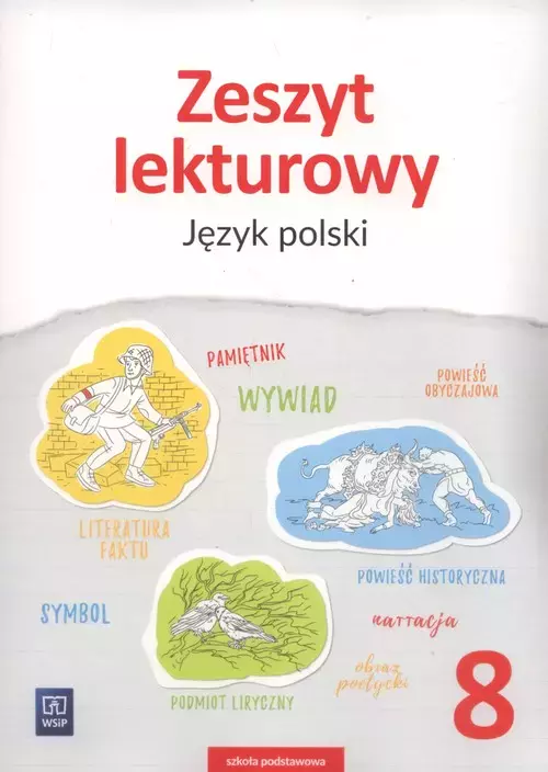 Język polski. Zeszyt lekturowy. Zeszyt ćwiczeń. Klasa 8 - Książki