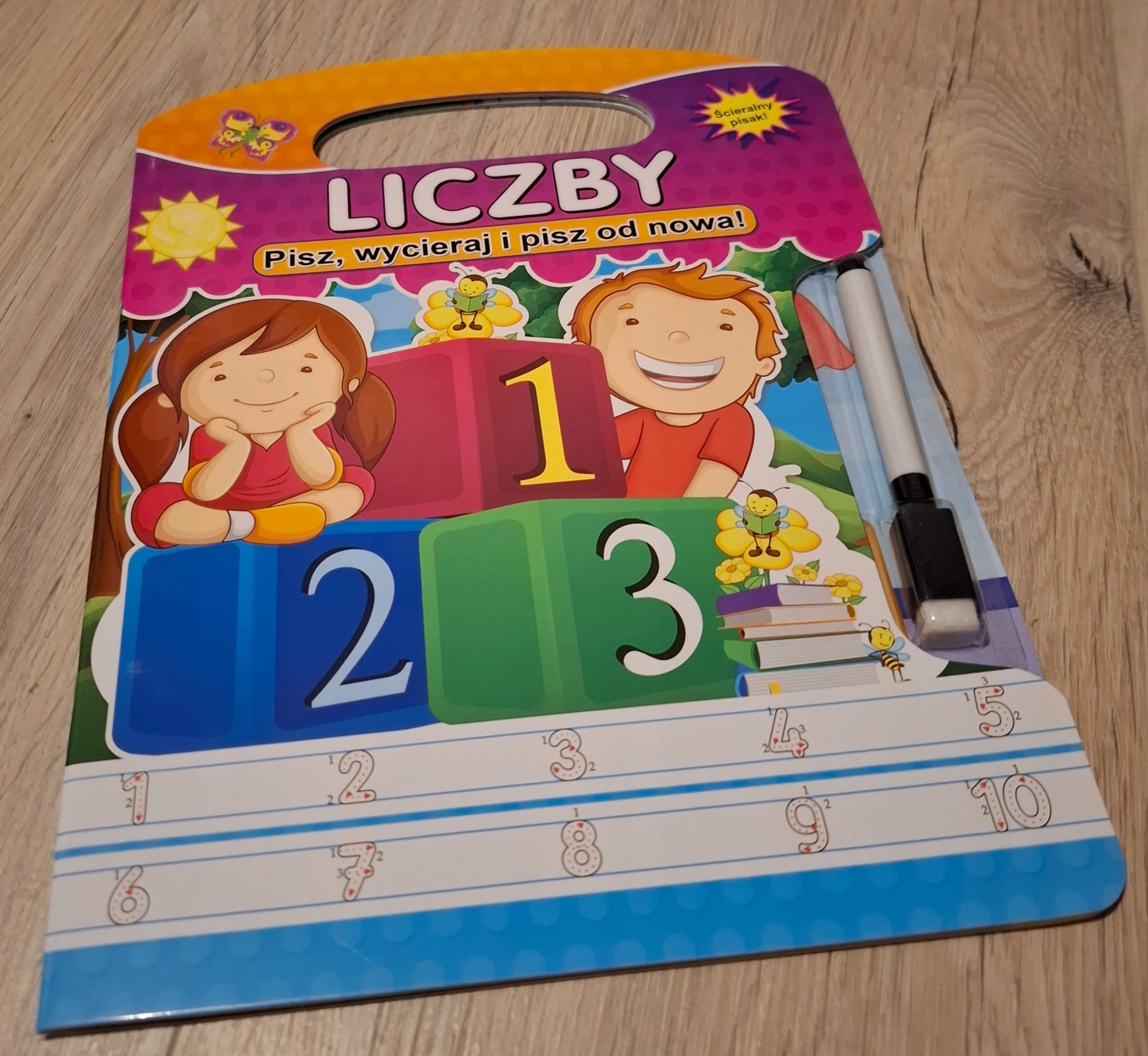 Liczby. Pisz, wycieraj i pisz od nowa! - Książki