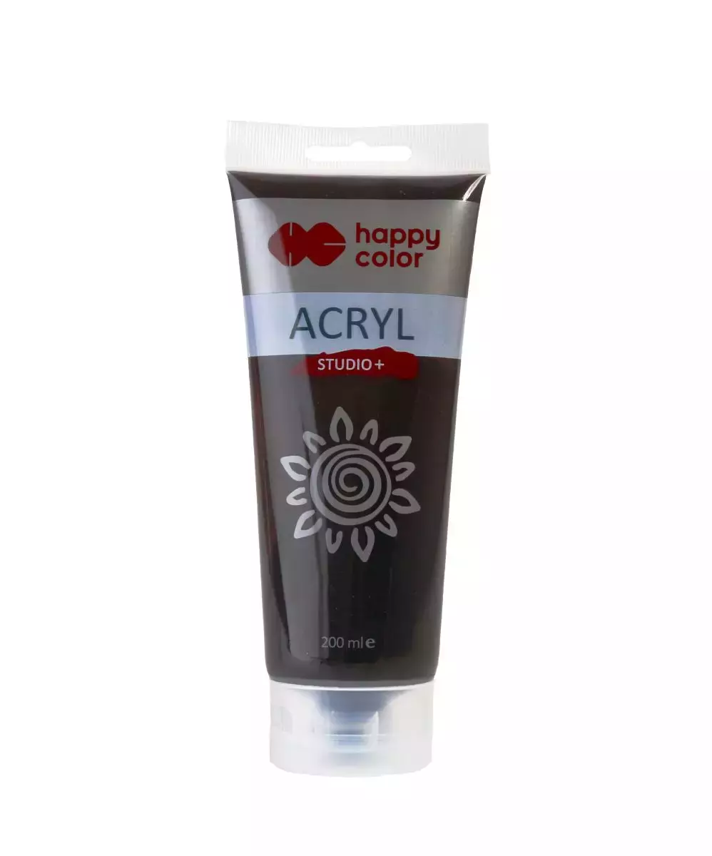 Farba akrylowa Studio 200 ml umbra palona Happy Color - Papiernicze i szkolne