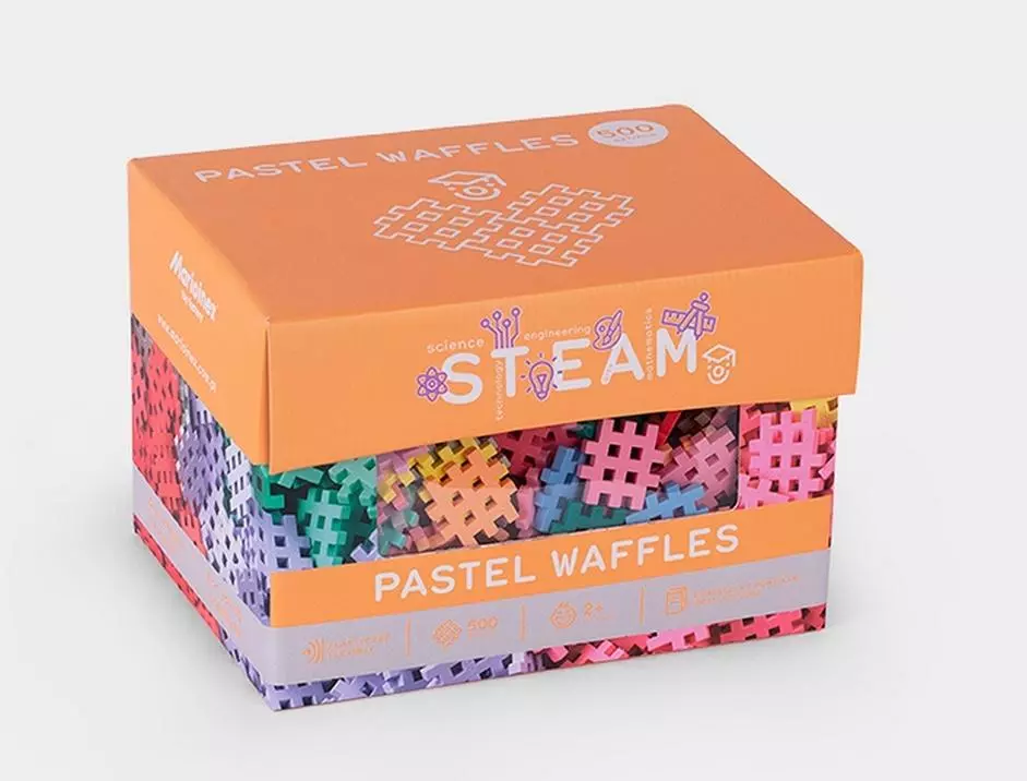 Mini Waffle Pastel 500 elementów - Zabawki