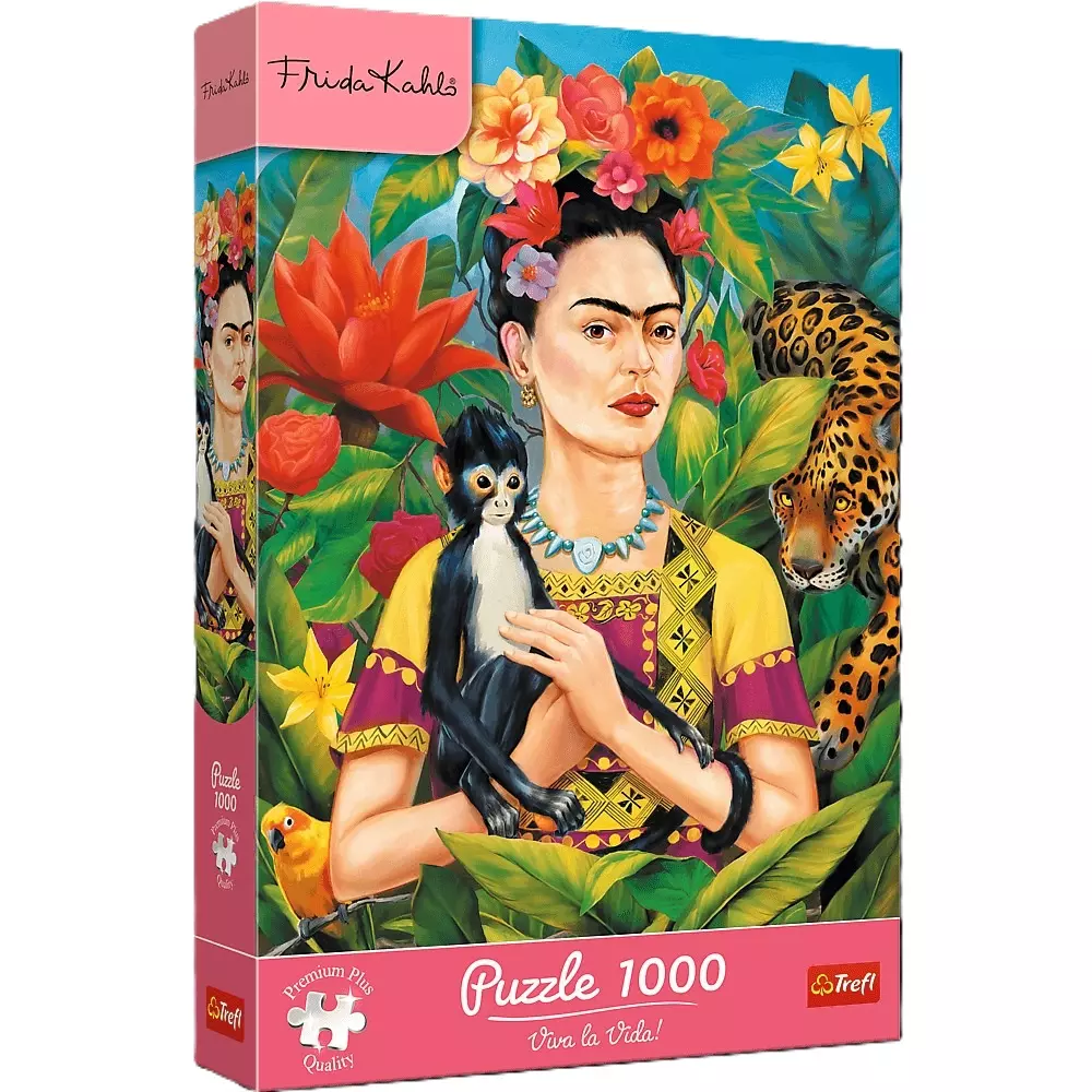 PUZZLE 1000 Trefl Premium Plus Frida Kahlo Portret w dżungli 12094 - Puzzle