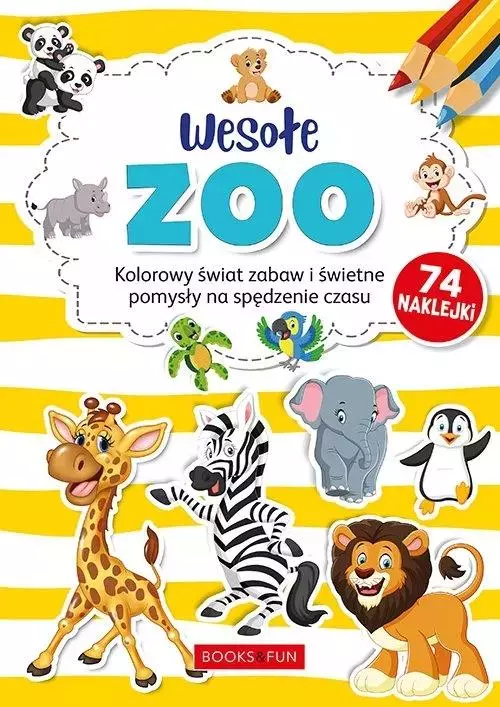Kolorowanka Wesołe ZOO + naklejki - Książki