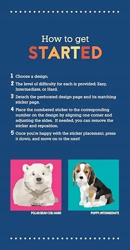My Sticker Paintings: Baby Animals: 10 Adorable Paintings - Książki
