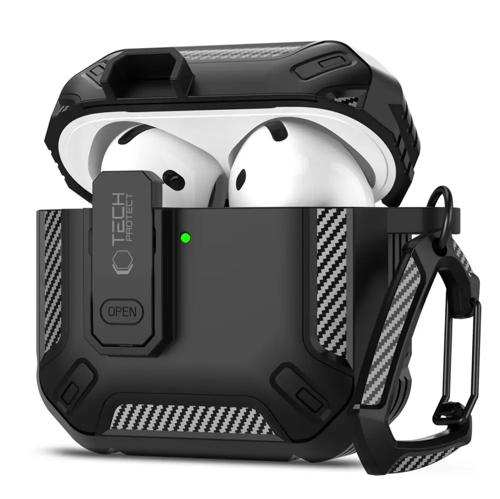 Tech-Protect Carbonox Apple AirPods 4 Black - Elektronika i akcesoria