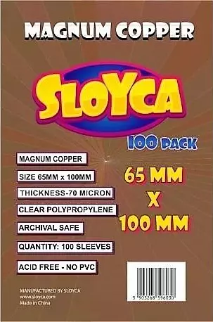 Koszulki Sloyca Magnum Copper, 65 x 100 mm (100 sztuk) - Gry