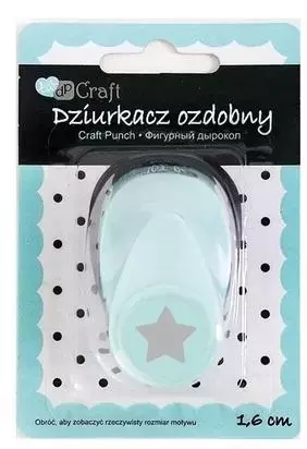 Dziurkacz ozdobny gwiazda 1,6cm - Papiernicze i szkolne