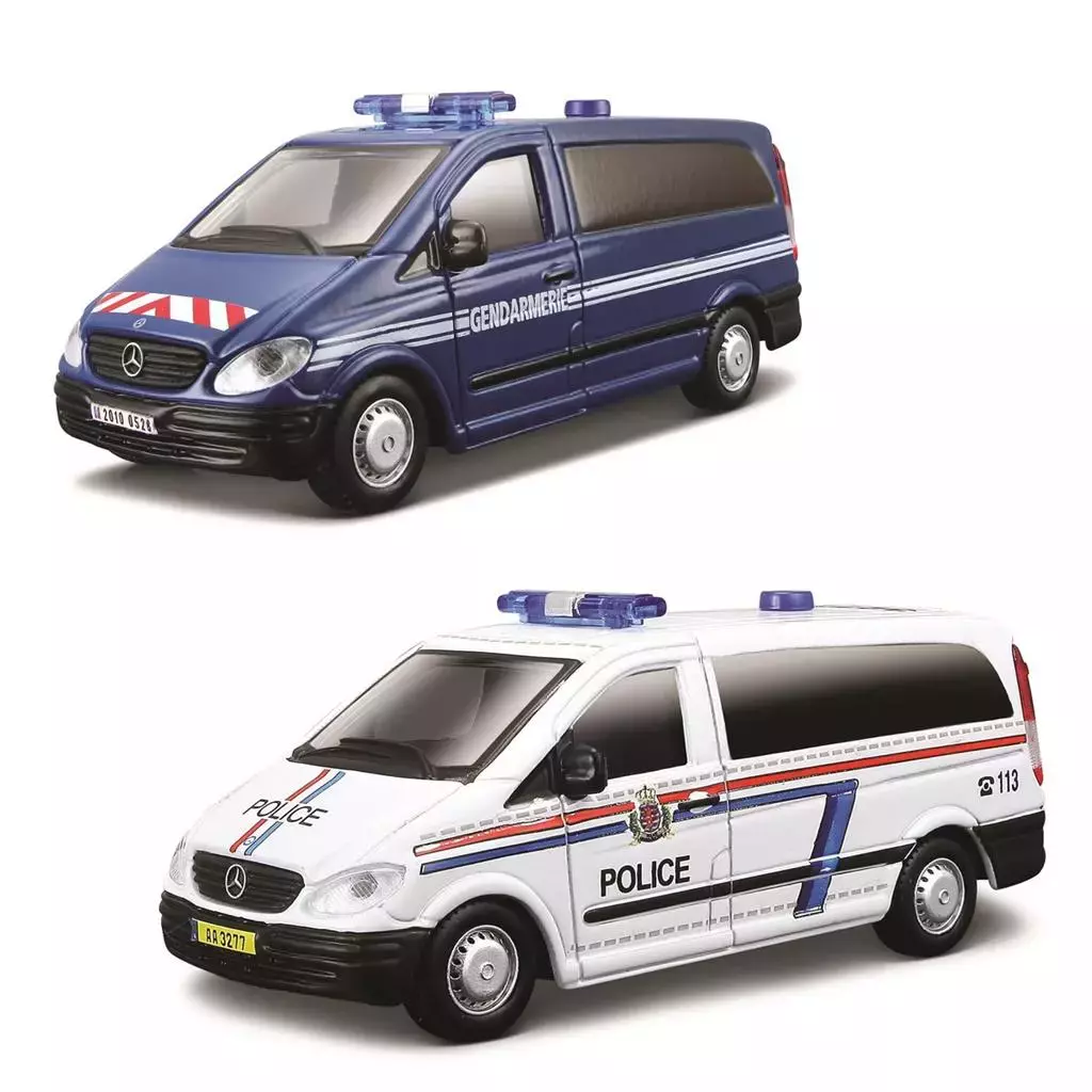 Samochód policyjny Mercedes Vito, mix wzorów - Zabawki